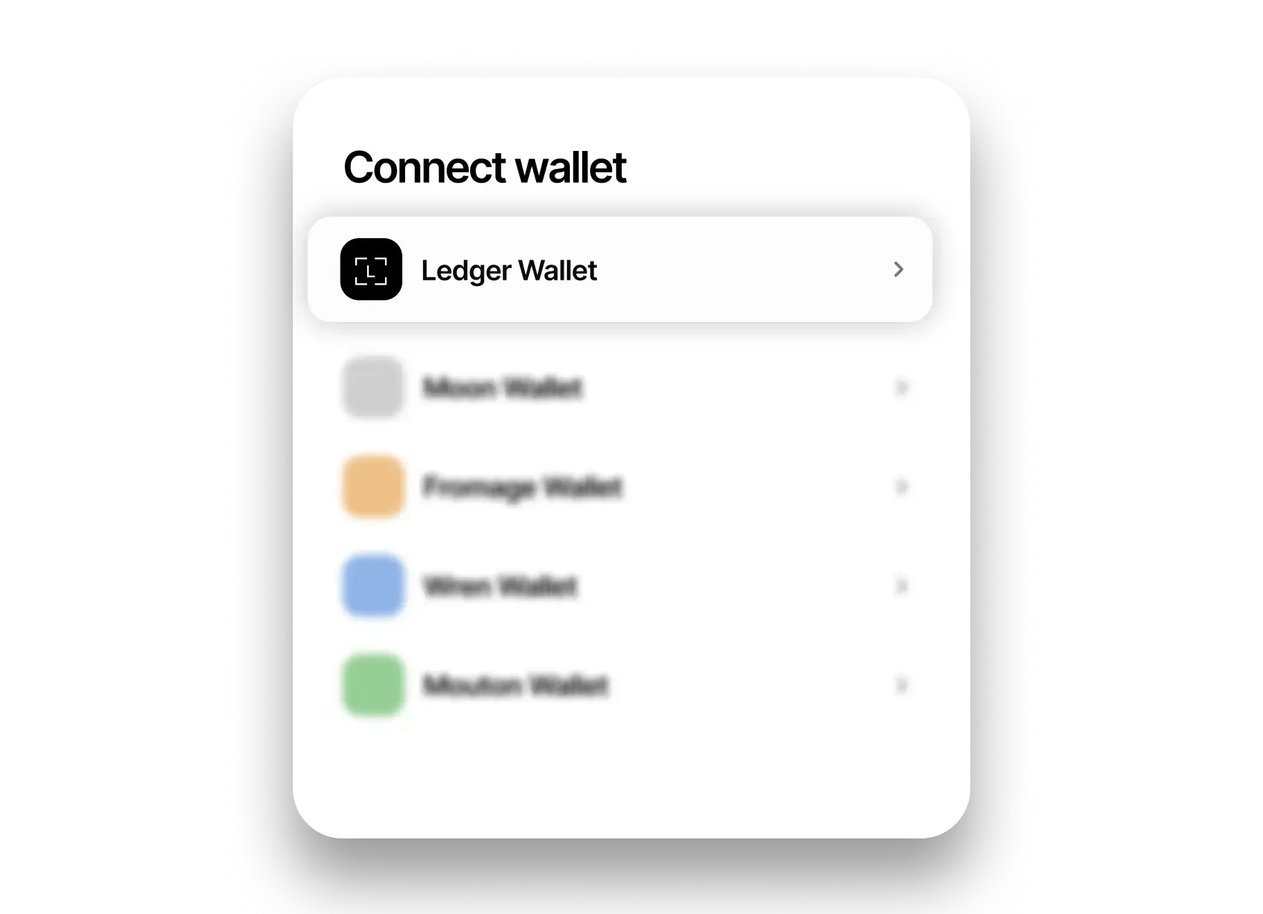 Connecting Ledger Wallet to a dApp