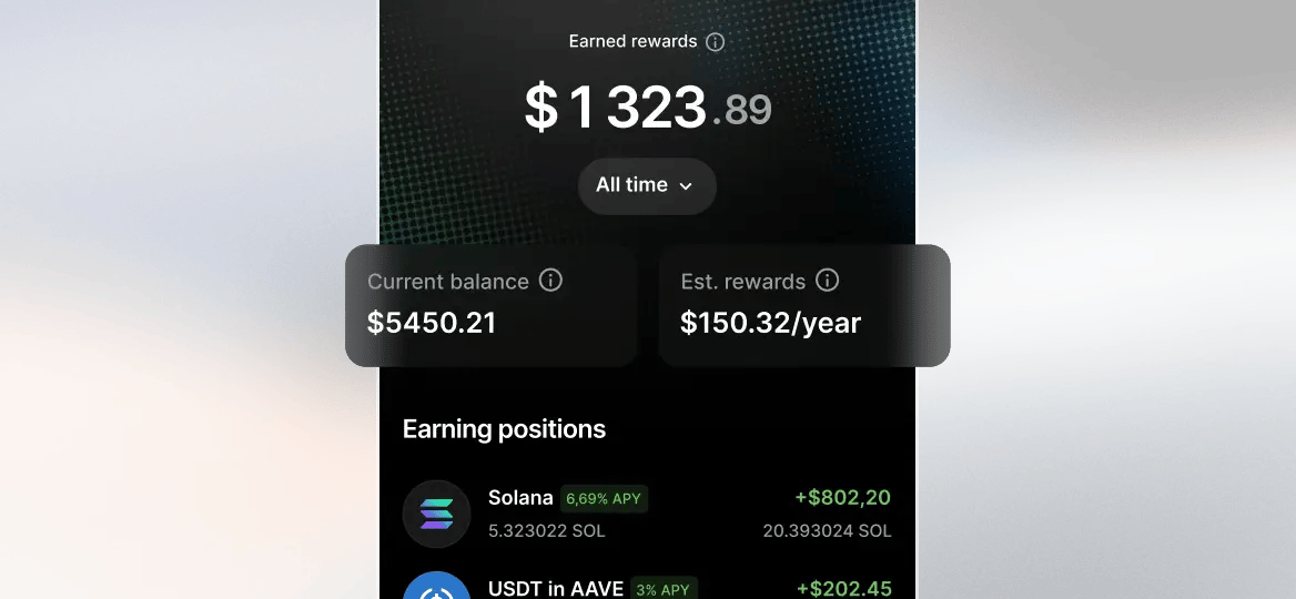 Earn tools in Ledger Wallet